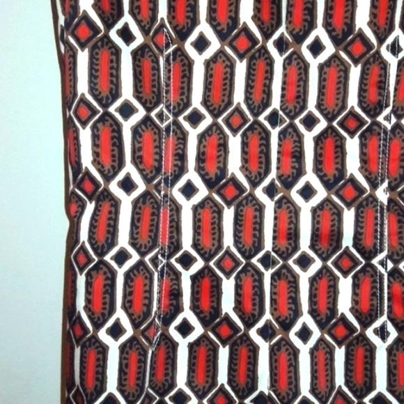 African Motif Print Sheath Dress, 8P - Picture 9 of 11